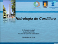 HIDROLOGÍA DE CORDILLERA